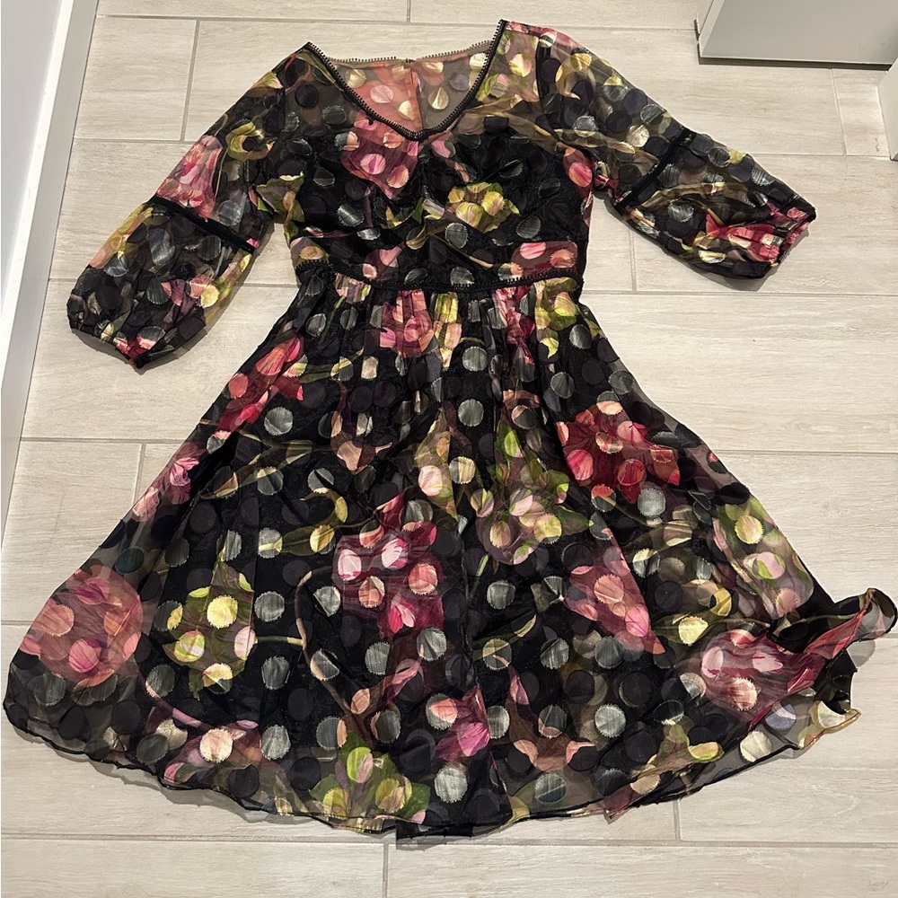 MARCHESA floral dress